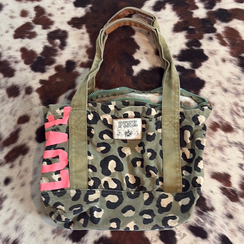 PINK Victoria's Secret Leopard Print Tote Bag